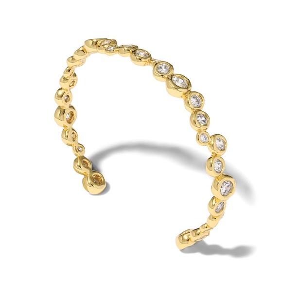 Alexis Bittar Asterales Gold Skinny Cuff Bracelet (MSRP $195) - Picture 7 of 9